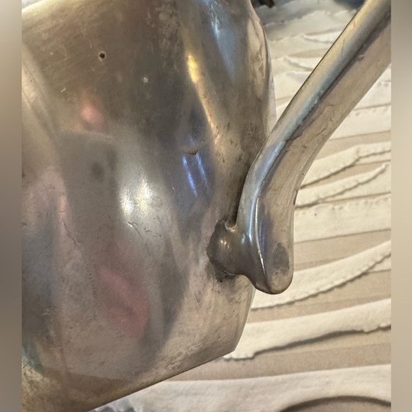 Silver Gravy Boat and Tray with Beaded Trim Biltmore Estate Serve Ware Vintage - Picture 6 of 10